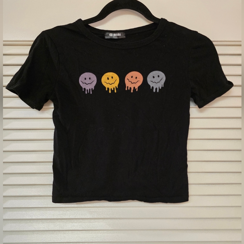 G Mini U.S.A. - Melting Smiley Faces Short-Sleeve Shirt